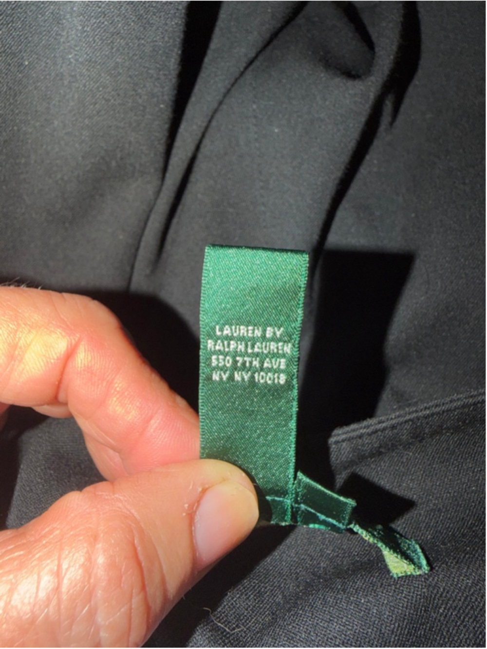 Ralph Lauen Black vintage  sailor botton front slacks. Wide leg. High waisted. - Picture 8 of 14